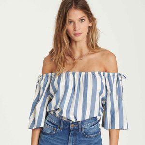 Billabong Match Up Woven Top in Bright Indigo